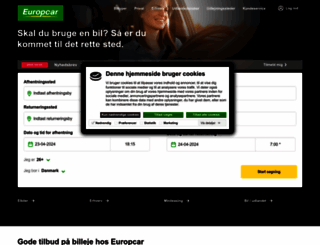 europcar.dk screenshot