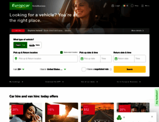 europcar.ie screenshot