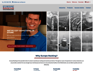 europe-racking.com screenshot