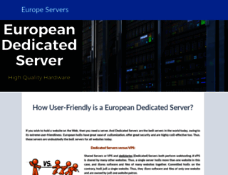 europe-servers.com screenshot