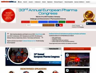 europe.pharmaceuticalconferences.com screenshot