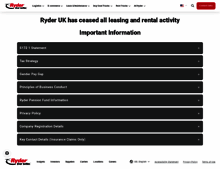 europe.ryder.com screenshot