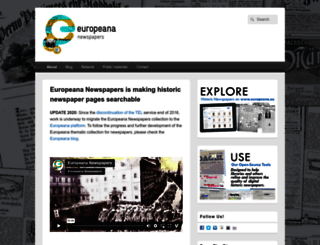 europeana-newspapers.eu screenshot