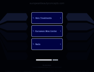 europeanbeautyconcepts.com screenshot