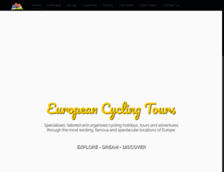 europeancyclingtours.com screenshot