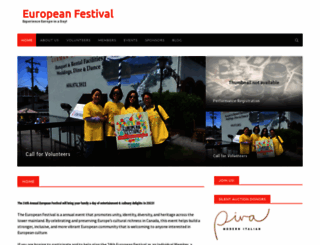 europeanfestival.ca screenshot