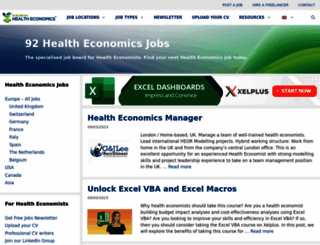 europeanhealtheconomics.com screenshot