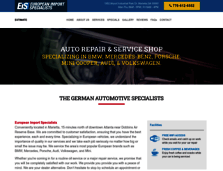 europeanimportspecialists.com screenshot