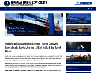 europeanmarinesurveys.com screenshot