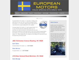 europeanmotorsvolvo.com screenshot