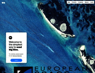 europeanspaceimaging.wetransfer.com screenshot