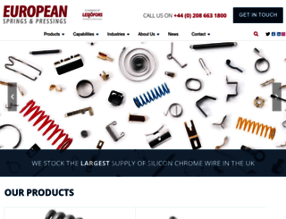 europeansprings.com screenshot