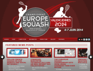 europeansquash-valenciennes2014.fr screenshot