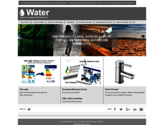 europeanwaterlabel.eu screenshot