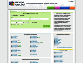 europelowcost.com screenshot