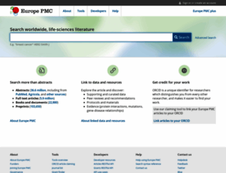 europepmc.org screenshot