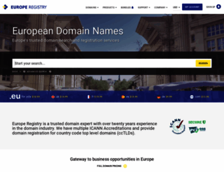 europeregistry.com screenshot