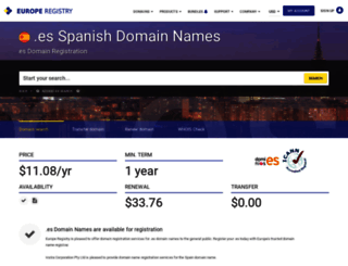 europeregistry.es screenshot