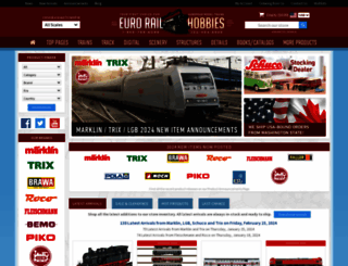 eurorailhobbies.com screenshot