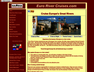 eurorivercruises.com screenshot