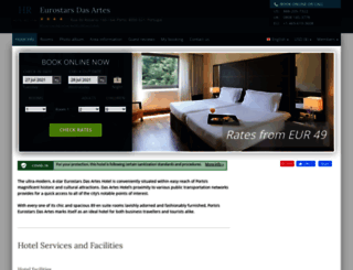 eurostars-das-artes.hotel-rez.com screenshot