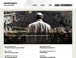 eurotopics.net screenshot