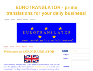 eurotranslator.altervista.org screenshot