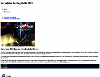 eurovision-betting.co.uk screenshot