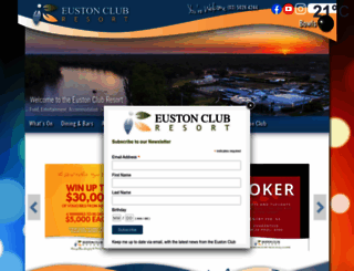 eustonclub.com.au screenshot