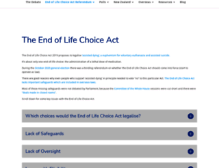 euthanasiadebate.org.nz screenshot
