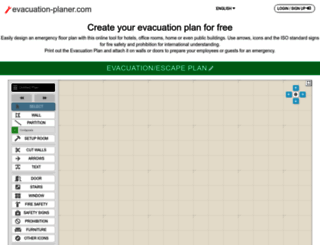 evacuation-planner.com screenshot