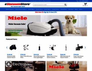 evacuumstore.com screenshot
