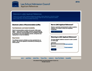 evaluationservice.lsac.org screenshot