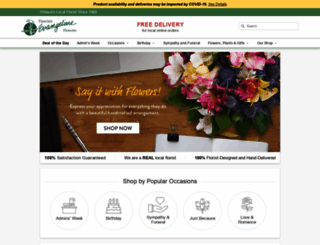 evangelineflowers.com screenshot