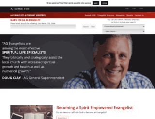 evangelists.ag.org screenshot