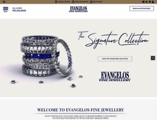 evangelosfinejewellery.com screenshot