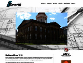 evansconst.com screenshot