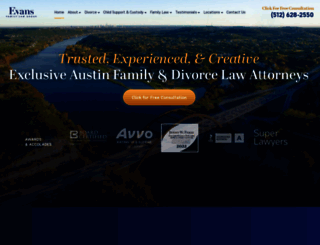 evansfamilylawgroup.com screenshot