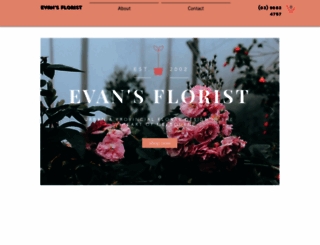 evansfloristmelbourne.com screenshot