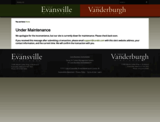 evansville.in.gov screenshot