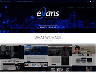 evanswebservices.com screenshot