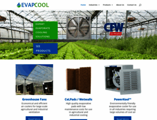 evapcool.co.za screenshot