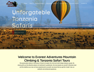 evarest-adventures.com screenshot