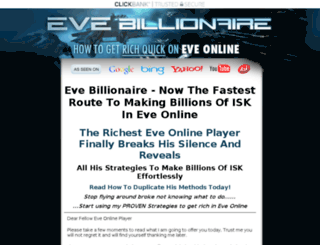 evebillionaire.com screenshot