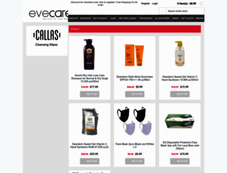 evecare.com screenshot