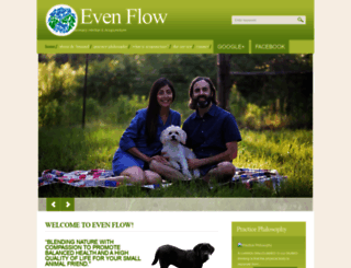 evenflowholisticvet.com screenshot