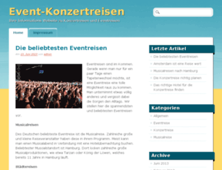 event-konzertreisen.de screenshot
