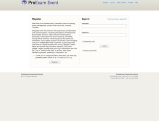 event.proexam.org screenshot