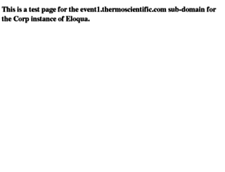 event1.thermoscientific.com screenshot