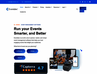 eventdex.com screenshot